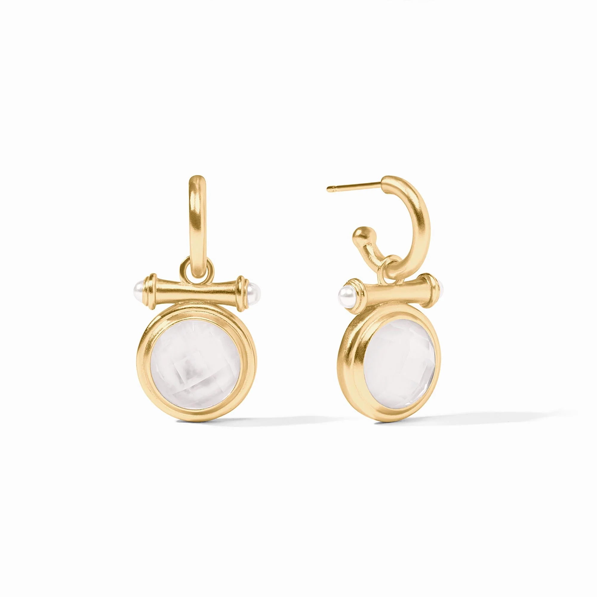 Bamboo Hoop & Charm Earring - Image 3