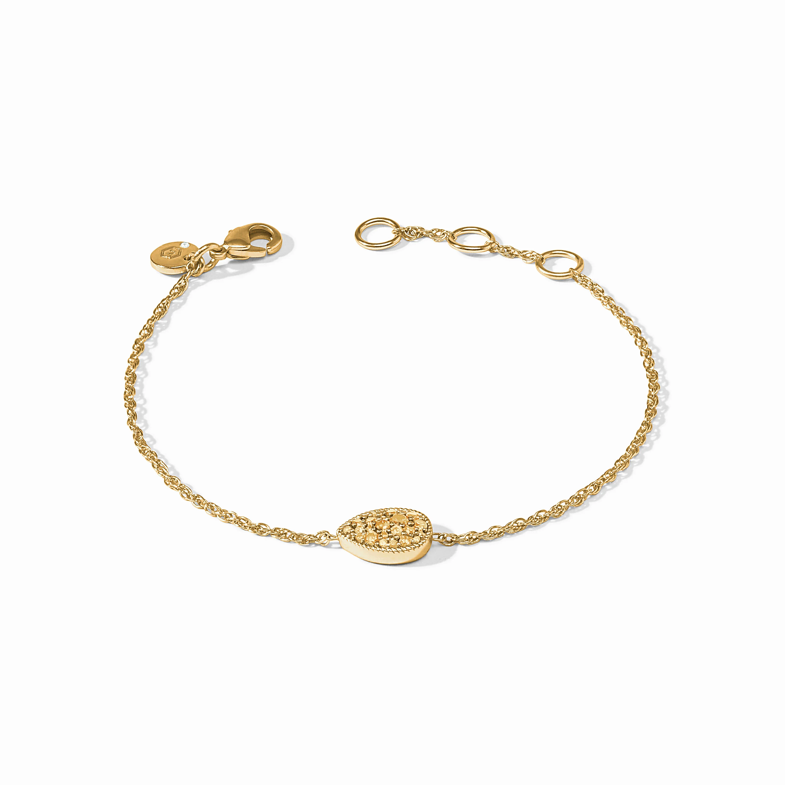 Pavé Teardrop Delicate Bracelet