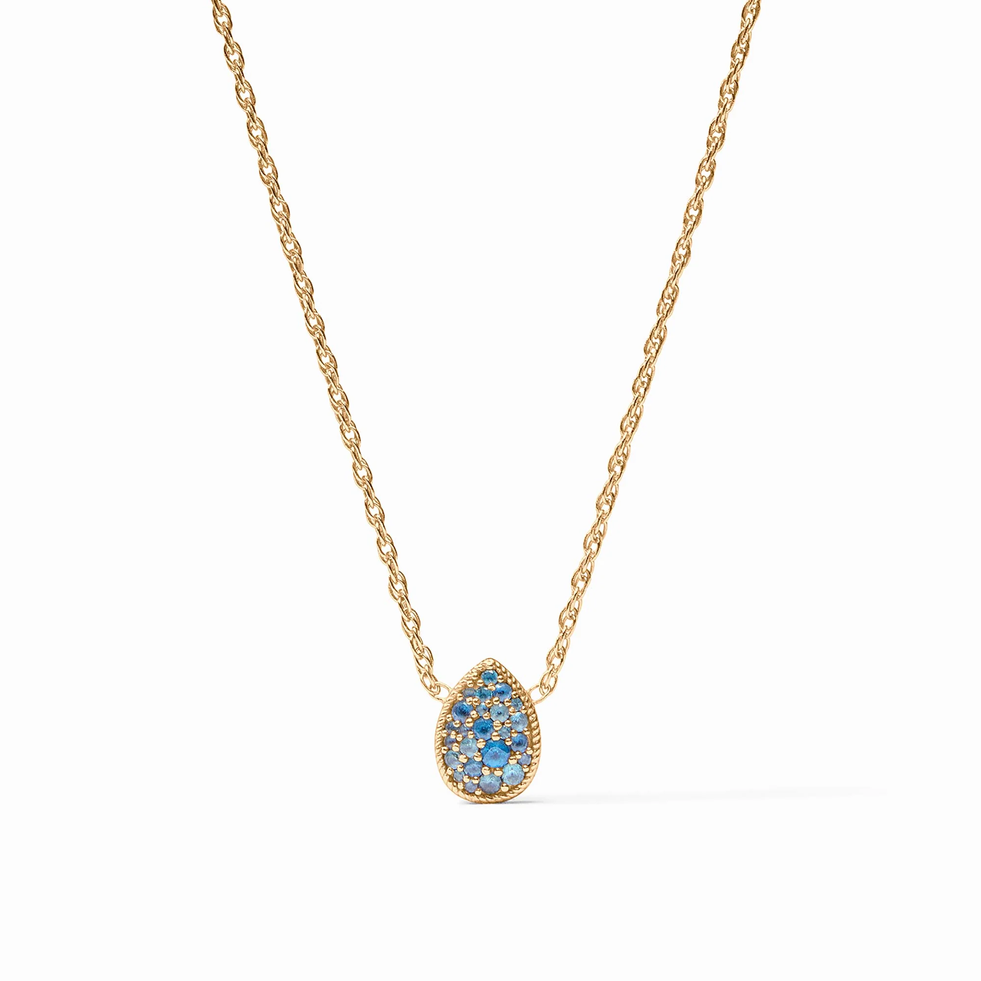 Pavé Teardrop Delicate Necklace