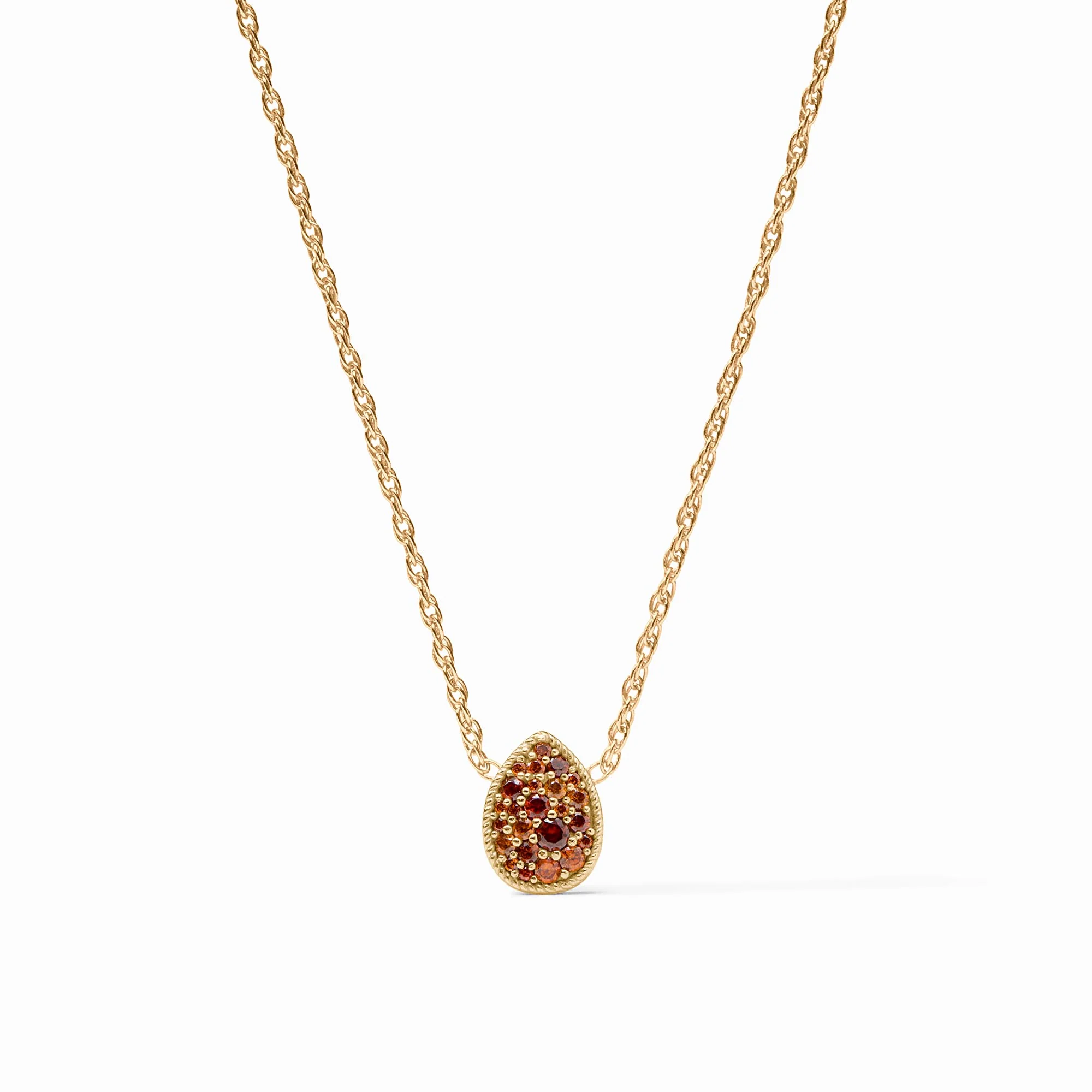 Pavé Teardrop Delicate Necklace