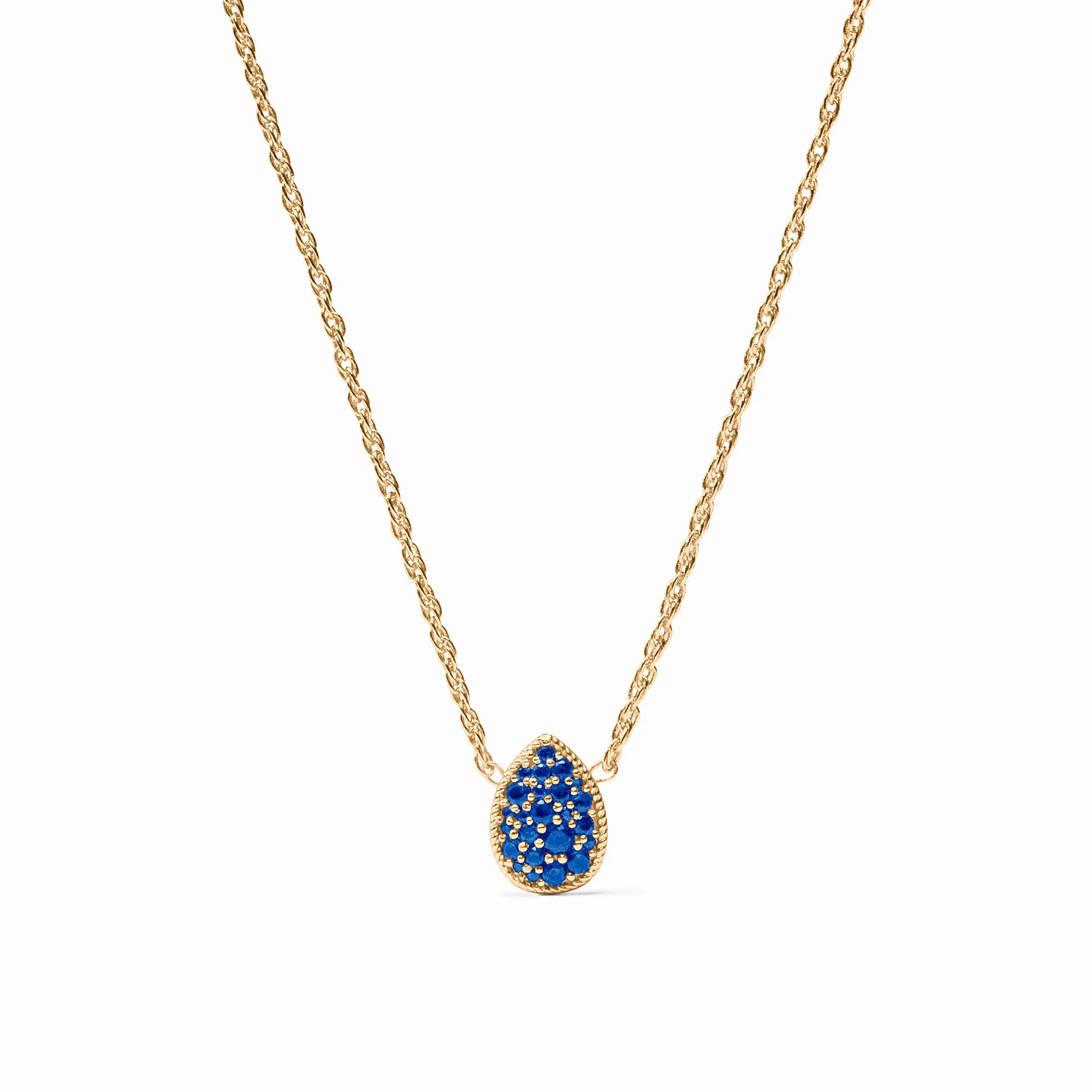 Pavé Teardrop Delicate Necklace