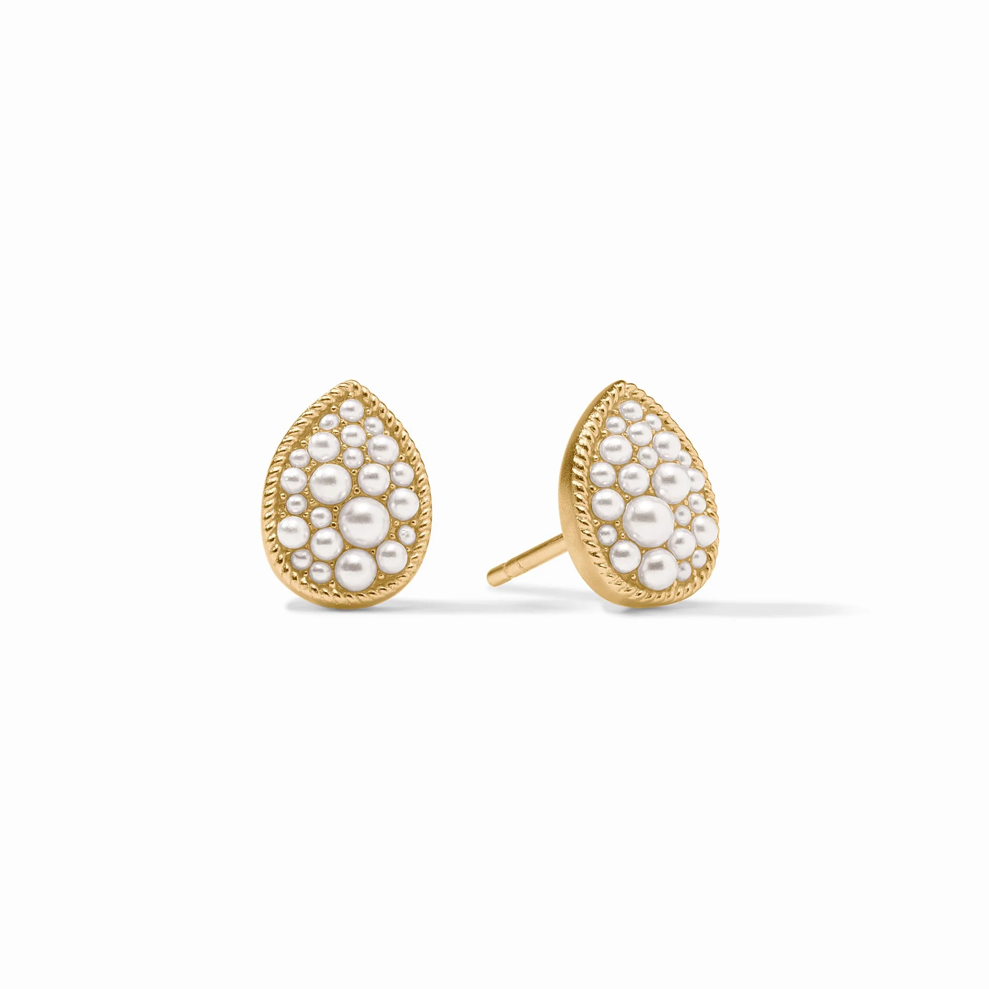 Pavé Teardrop Stud