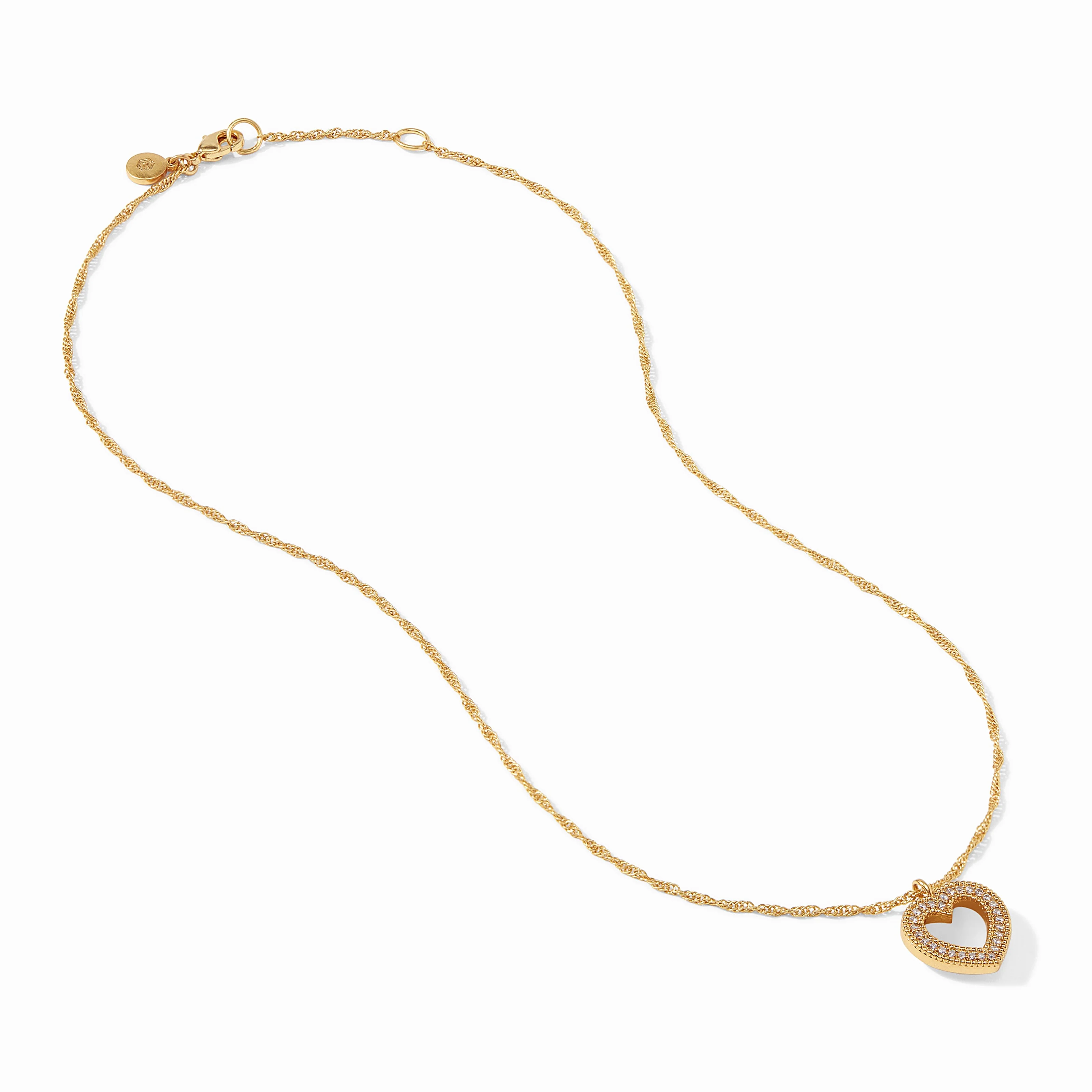 Esme Heart Pavé Solitaire Necklace - Image 3