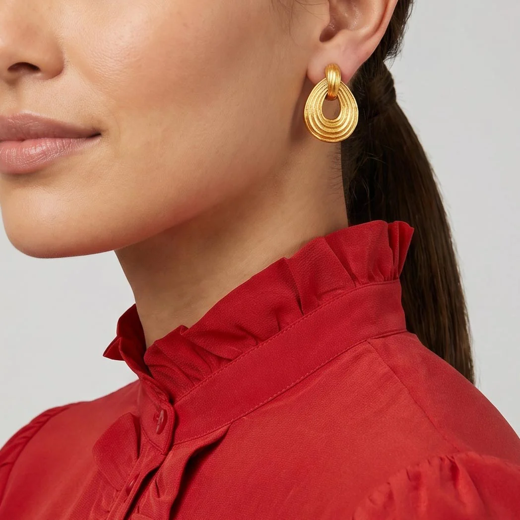 Havana Demi Doorknocker Earring - Image 2