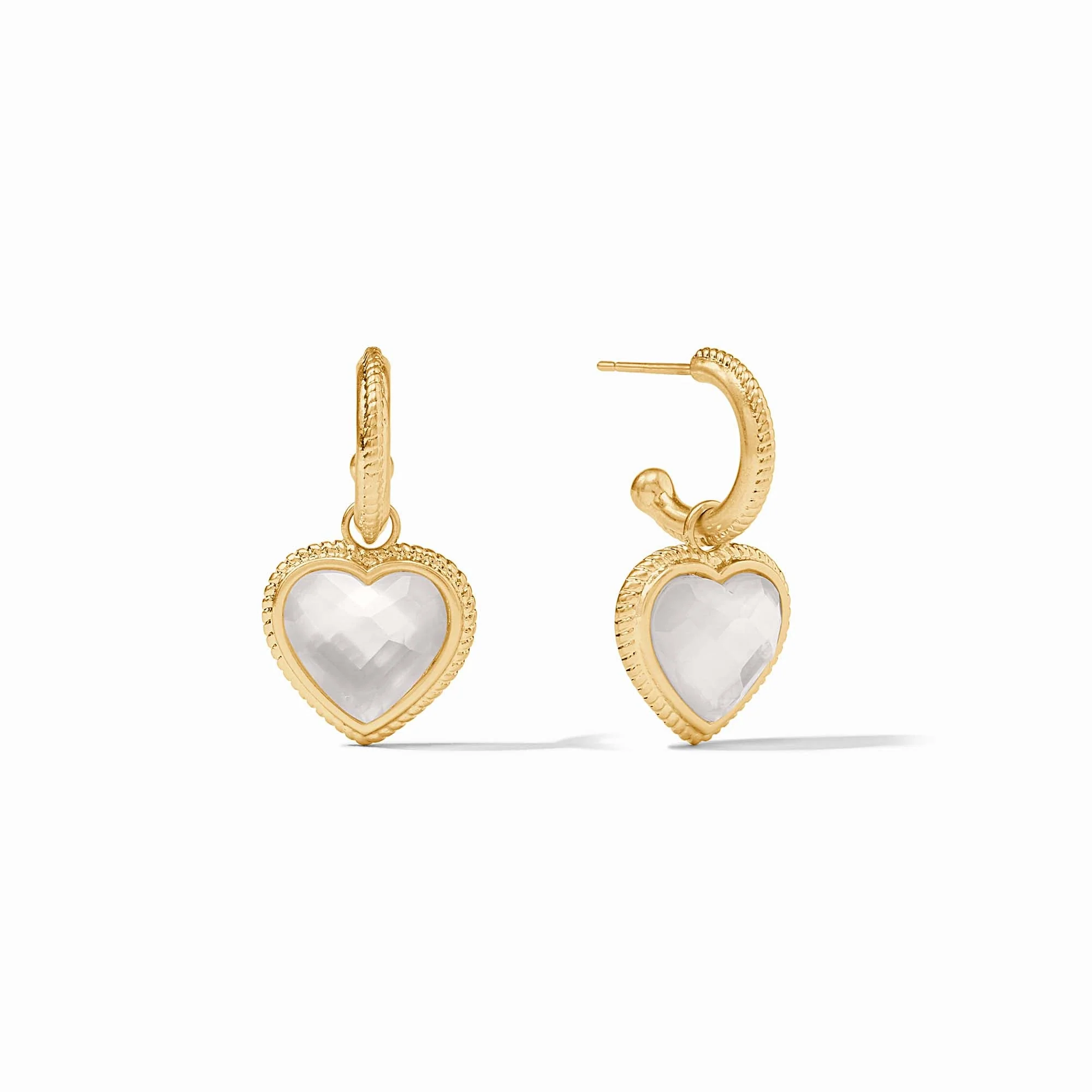 Heart Hoop & Charm Earring - Image 3