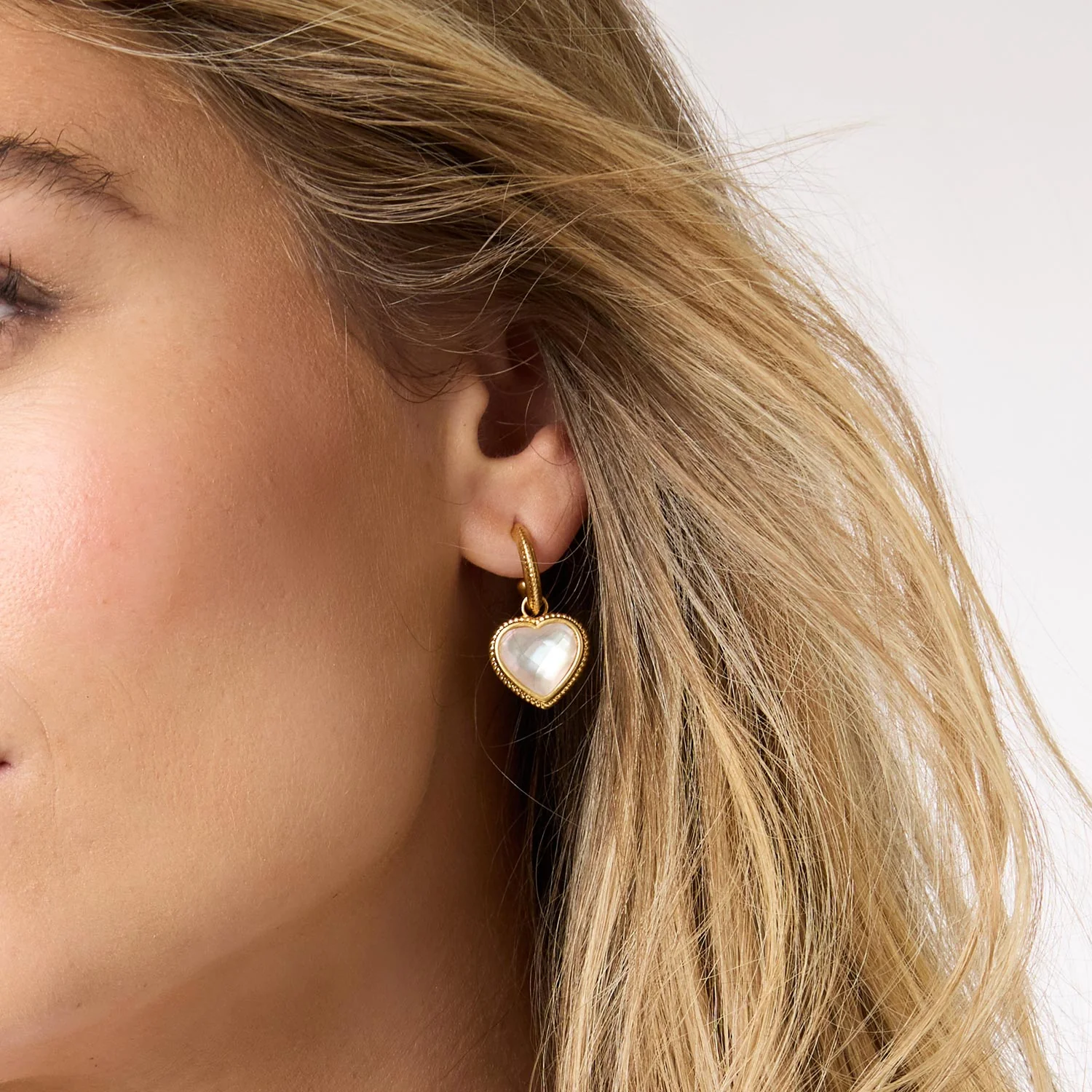 Heart Hoop & Charm Earring - Image 4