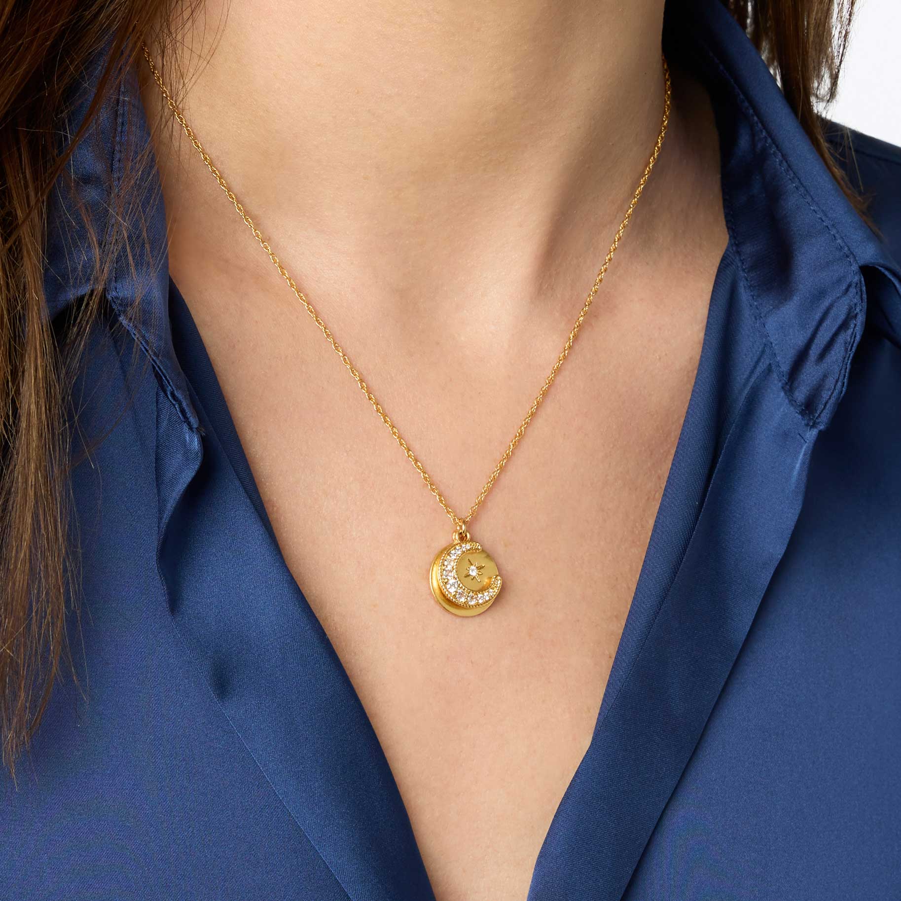 Luna Delicate Charm Necklace - Image 3