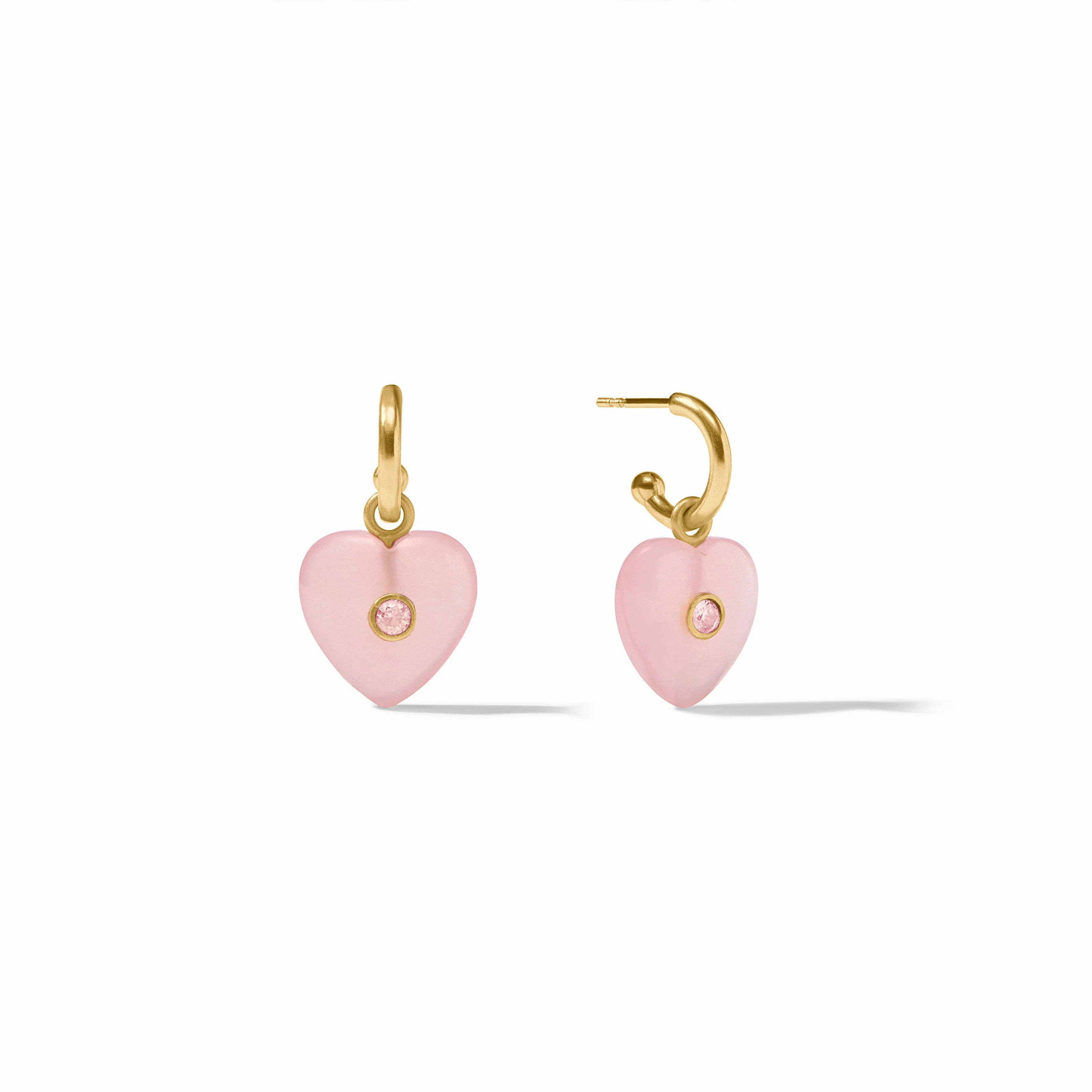 Heart Hoop & Charm Earring