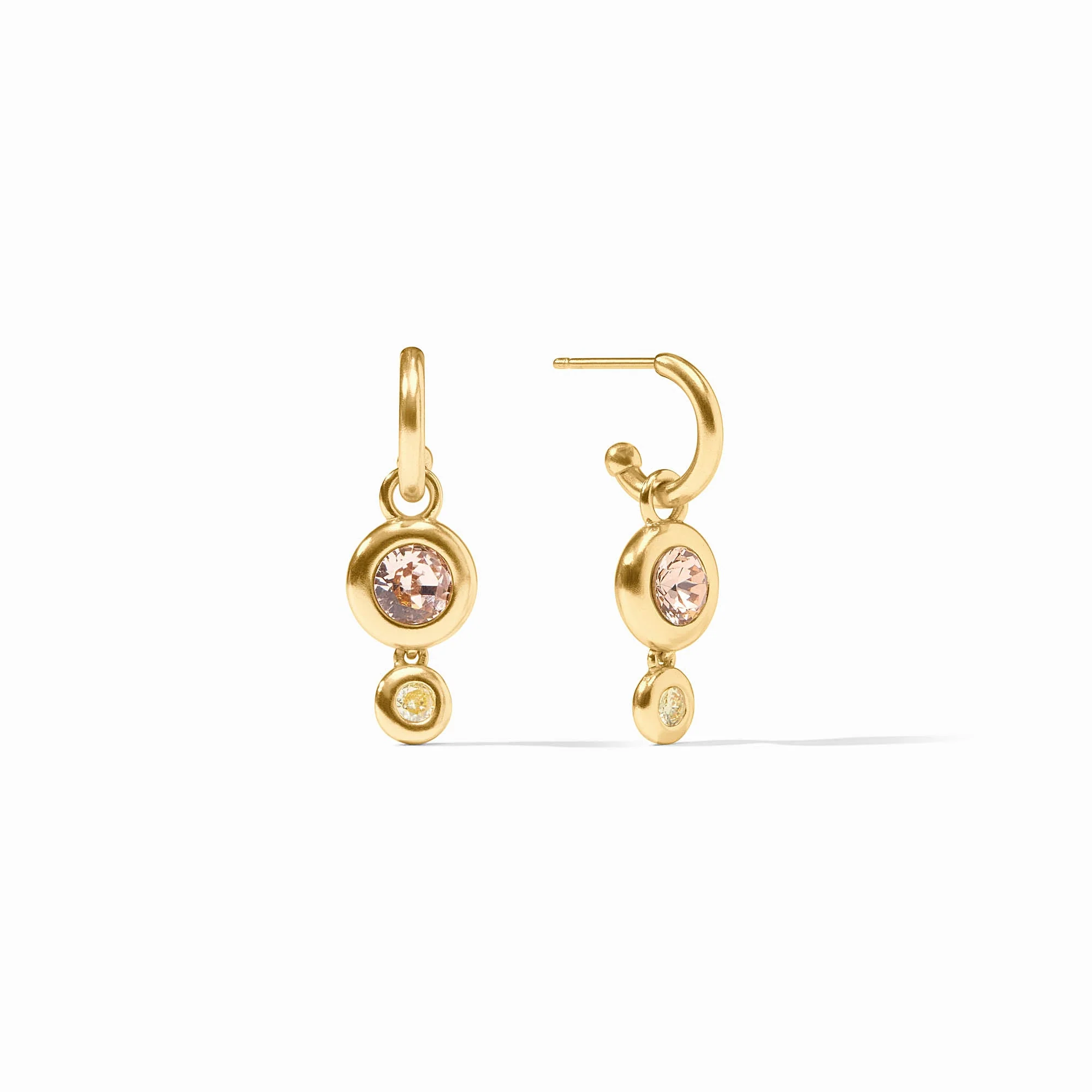 Rainbow Duo Hoop & Charm Earring - Image 3