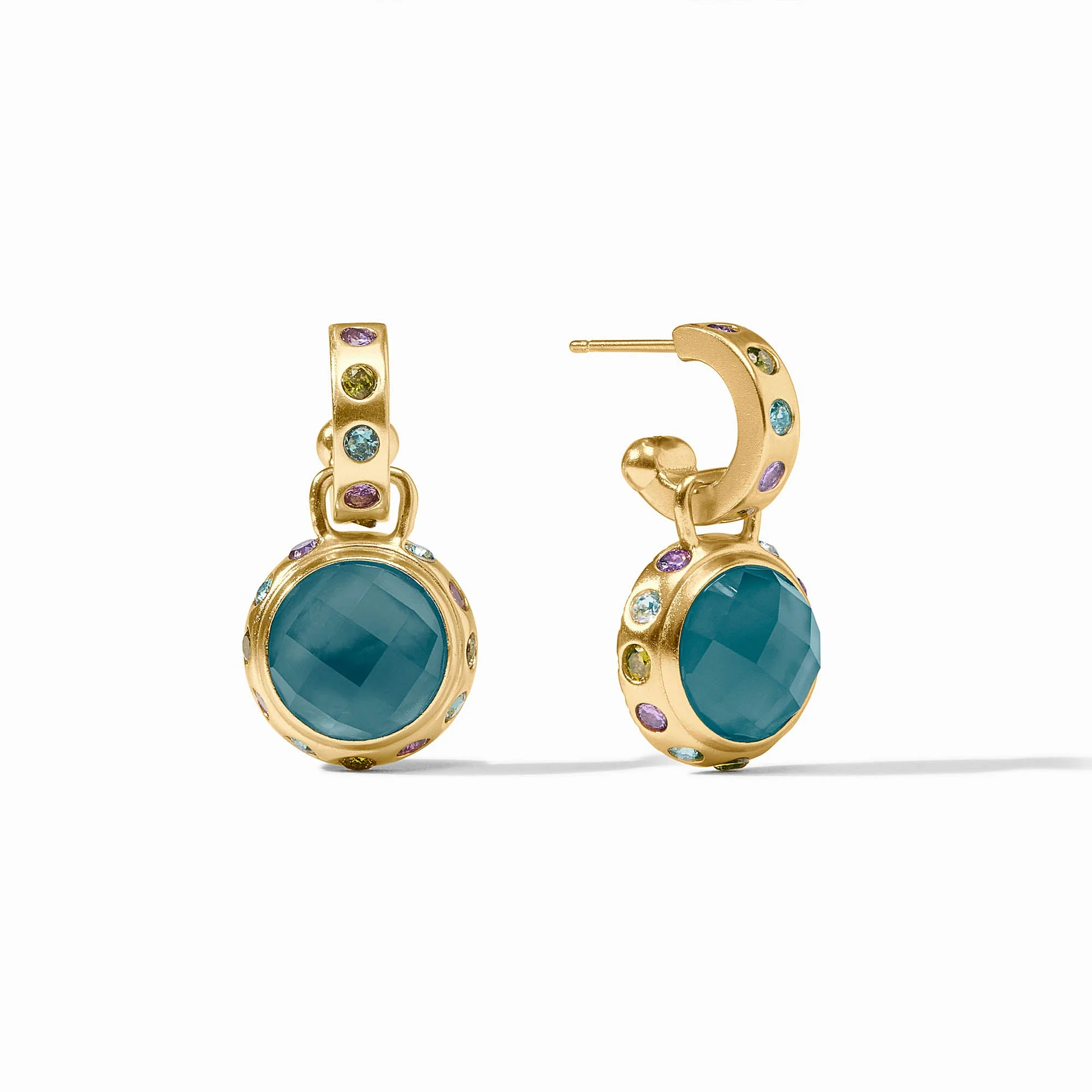 Rainbow Hoop & Charm Earring - Image 4