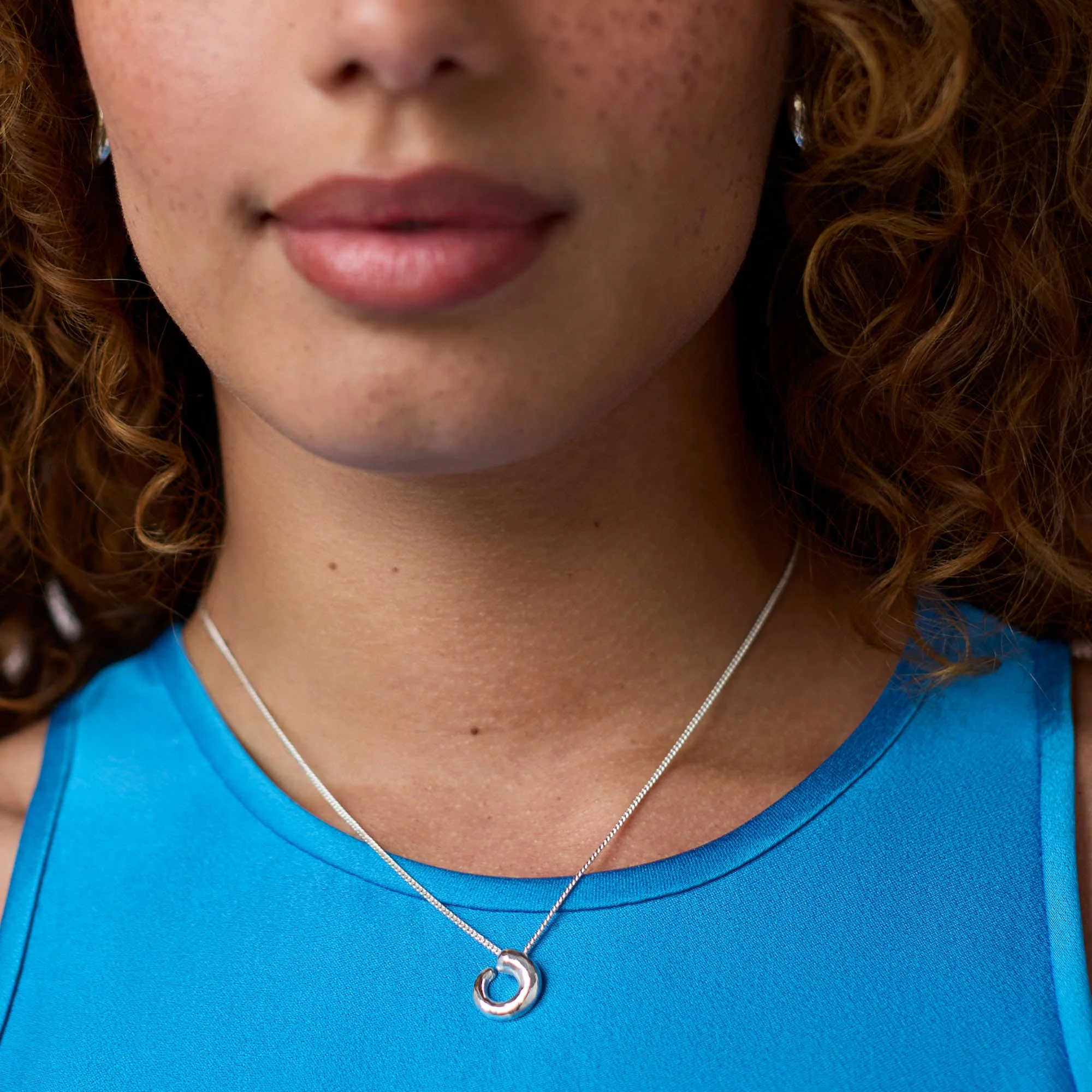 Solara Spiral Delicate Necklace - Image 2