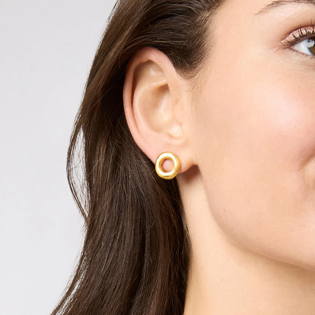 Wave Circle Stud - Image 2