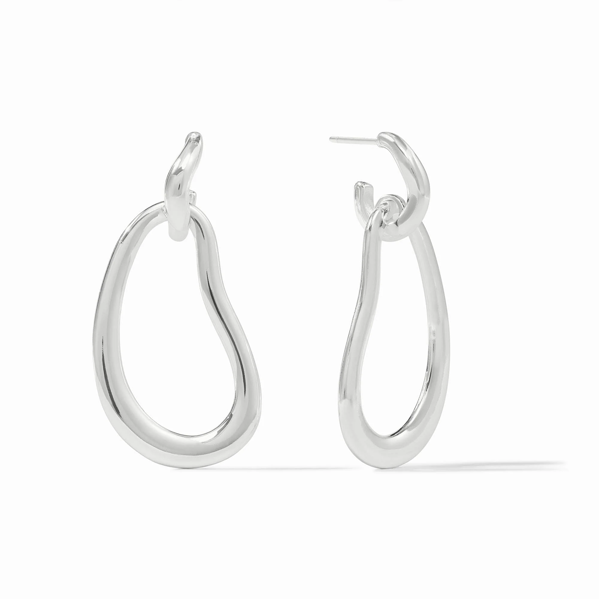 Wave Doorknocker Earring